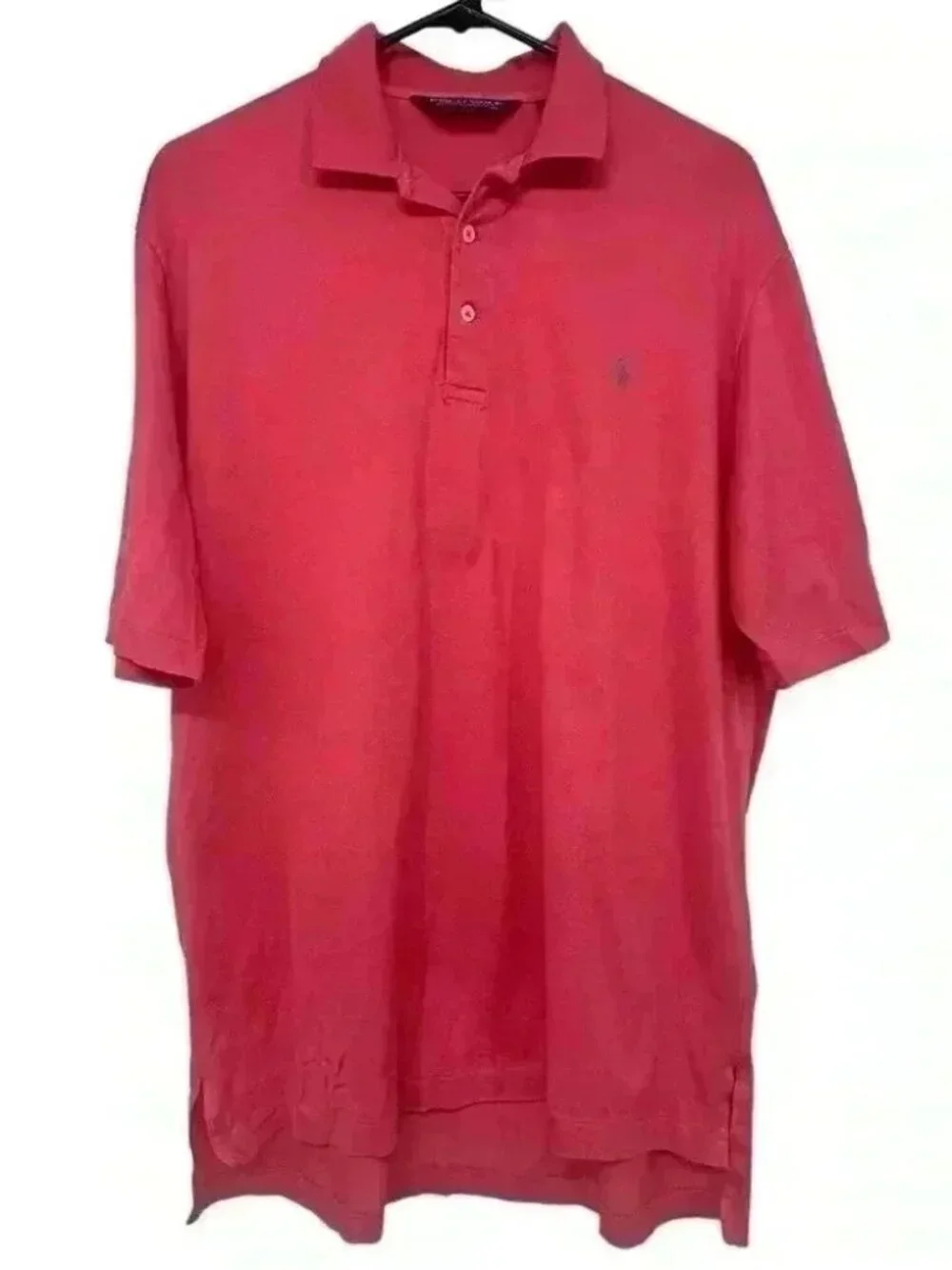 Polo Golf Ralph Lauren Pima Cotton Polo Shirt Men M Red Logo